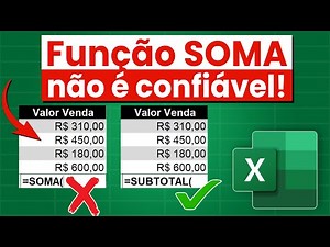Função SUBTOTAL Excel: Como somar apenas células filtradas e visíveis