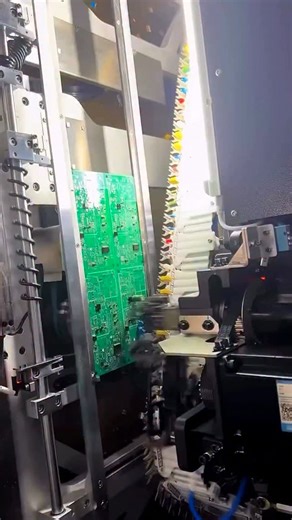 The Unseen Speed: Watching Electronic Components Get Auto-Inserted! ⚡️🤖 ​Welcome to the microscopic world of electronics manufacturing! This fast-paced video showcases an Automatic Axial Insertion Machine—a workhorse in the production line for Printed Circuit Boards (PCBs). This machine is responsible for rapidly and accurately placing traditional, leaded electronic components. ​The Precision of Assembly Line Automation ​Unlike tiny Surface Mount Technology (SMT) components, the parts being pla