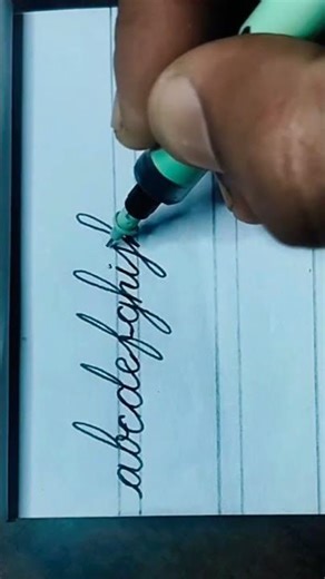 perfect cursive a -z practice #penstyles #handwriting #cursive #calligrphy @penstyles24