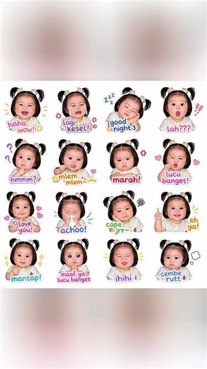Ingin punya stiker imut dan lucu seperti di gambar ini? 🥰 Tidak hanya tersedia versi bayi, tetapi juga berbagai gaya stiker dengan wajah orang asli yang menggemaskan, dengan ekspresi lengkap mulai dari tertawa, menangis, mengantuk, marah, dan banyak lagi, dilengkapi teks lucu yang membuat obrolan makin seru ✨. Kamu bisa membuat stiker serupa dengan mudah menggunakan Gemini AI atau ChatGPT 🤖! Berbagai panduan dan prompt yang bisa kamu gunakan di antaranya: cara gambar jadi stiker wa, cara buat 