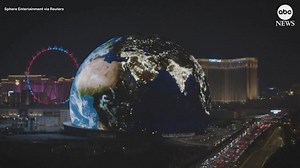 Sphere lights up Las Vegas skyline with massive LED display
