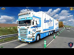 ETS2 1.57 | Realistic Driving | Scania Streamline V8 + Stock sound mod by Slav Jerry | #ets2