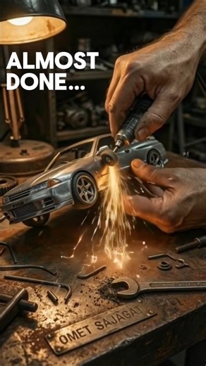 Handmade Mini JDM Car – Almost Finished! #MiniatureCar #MiniCar #shorts