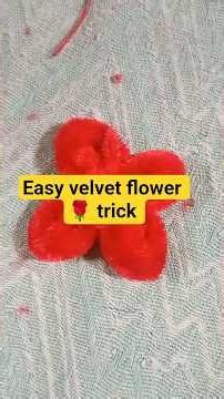 Easy Velvet Flower Making Trick | DIY Flower