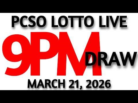 Lotto Result Today 9pm Draw March 21, 2026 Swertres Ez2 PCSO LIVE