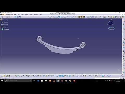 Create a leaf Spring in catia v5