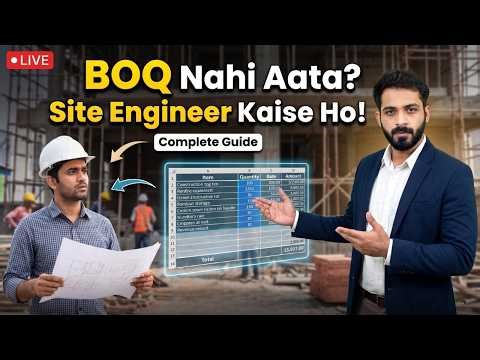 BOQ Kya Hota Hai Aur Kaise Banate Hai | Complete BOQ Tutorial for Civil Engineers