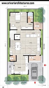 50K views · 176 reactions | 30' x 60' North East corner plot's floor plan #floorplan #FloorPlans | Sri Vari Architectures | Facebook
