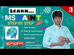 MS Paint Tutorial for Beginners Part 3 | Easy Drawing & Painting for Kids & Adults