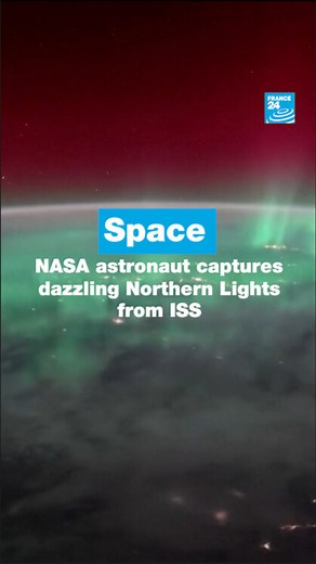 13K views · 253 reactions |  Footage shot by astronaut Zena Cardman, commander of NASA's SpaceX Crew-11 mission, released on November 17 showed a dazzling display of the Northern Lights as seen from the International Space Station (ISS). Watch the video for more ▶️ | FRANCE 24 English | Facebook