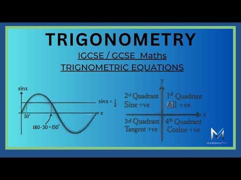 IGCSE Maths Trigonometric Equations & Graphs | Explanation with Past Paper Questions