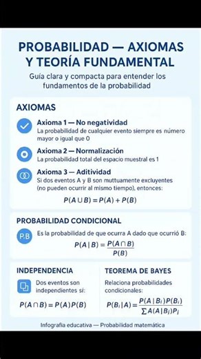 Toda la probabilidad parte de estos principios básicos.
