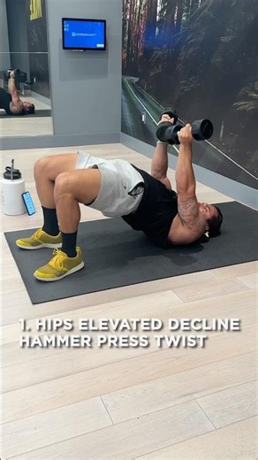 No Bench At Home Chest Workout With Dumbbells