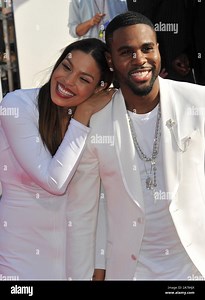 LOS ANGELES, CA - AUGUST 24, 2014: Jordin Sparks & Jason Derulo at the 2014 MTV Video Music Awards at the Forum, Los Angeles.© 2014 Paul Smith / Featureflash Stock Photo - Alamy