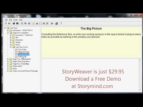 Storyweaver 3 Writing Software Walk Through (Story Development)