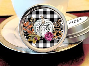 Thanksgiving Gift Ideas - 12 Thanksgiving Mint Tins - Thanksgiving Favors - Thanksgiving Party Favors - Give Thanks - Happy Thanksgiving - Etsy