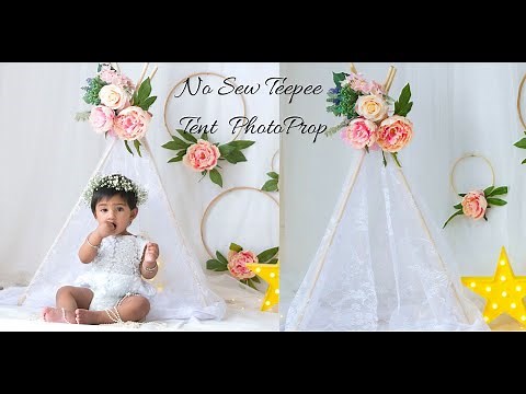 How to Make A Teepee Tent|No Sew Quick Teepee Tent