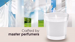 Glade 1-Wick Scented Candle Jar, Clean Linen, Air Freshener Infused with Essential Oils, 4.08 Oz