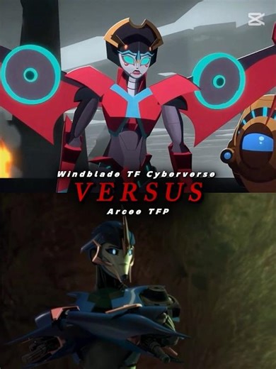 Windblade TFCyberverse vs Arcee TFP// #transformers #tfp #transformersprime #cyberverse #windblade