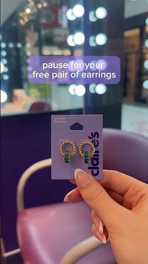 free earrings up to $19.99 with any piercing March 13-15 ☀️ tag us after your piercing! #Claires