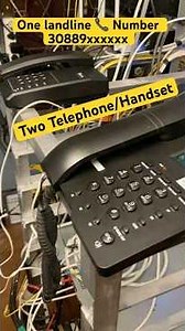 Two landline Telephone connected to Single Telephone Number | Voip over Ftth #shots #landline #voip