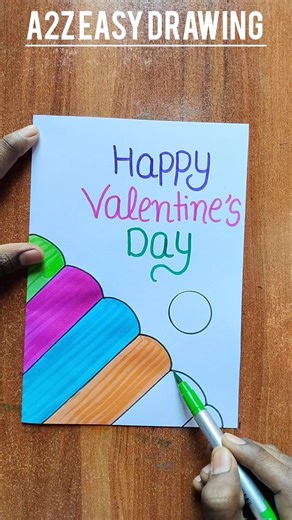 Valentine's Day Card / Happy Valentine's Day Card Making #shorts #card