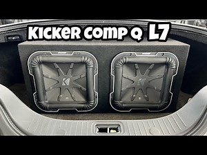 I ADDED TWO 10" KICKER COMP Q L7 SUBWOOFERS IN THE INFINITI G35!