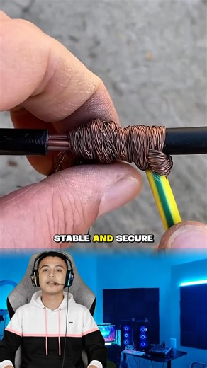 Strong and Neat Copper Cable Splicing Process #CopperWire #CableConnection #WireRepair #DIYElectrical #CableWork #HandcraftSkill #ElectricalTips #WiringTechnique #ProWork #PrecisionCraft | Lukubesi