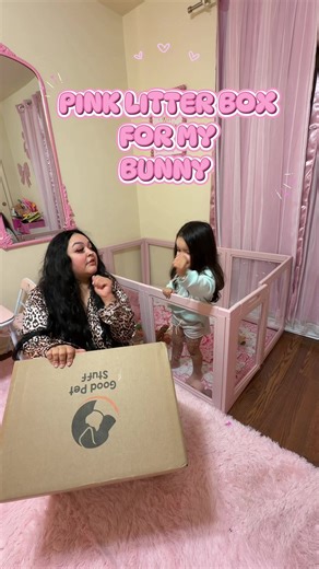 he loves it😭🎀💗 #rabbit #pets #toddlerroom #mommy #thepinklibra | bunny
