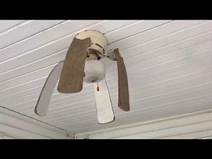 Old Neglected Ceiling Fan Blade Falls Off On Camera..