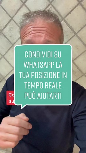 Condividi la tua posizione su WhatsApp in tempo reale