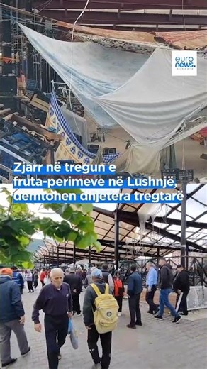 Zjarr në tregun e fruta perimeve në Lushnjë, dëmtohen dhjetëra tregtarë