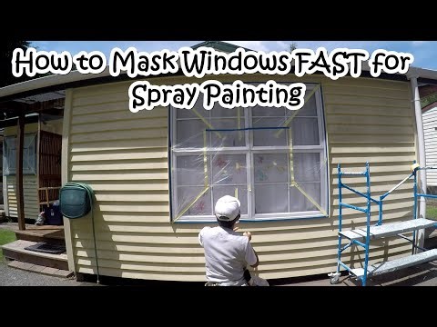 How to Mask Windows FAST for Spray Painting