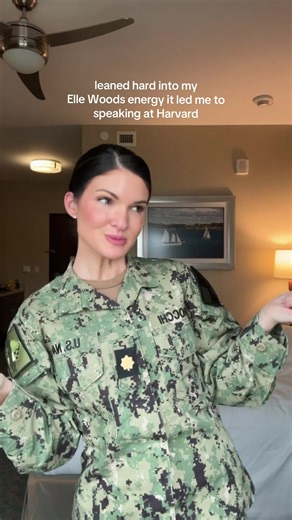 KELLE WOODS REPORTING FOR DUTY🫡💅🇺🇸 I wasn’t always this confident, bubbly, secure, or the type of woman who was bold enough to show her personality in uniform. Once upon a time, I was just a terrified little girl with big dreams for her future. I didn’t know what was ahead of me, but I knew it was going to be GOOD. It’s been almost 16 years since I entered the Naval Academy and started my career—scared, uncertain, and determined to stay authentic to myself. That same girl would have never dr