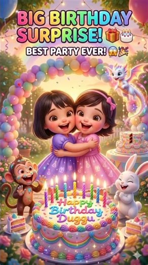 👉 “Big Birthday Surprise 🎁🎂 | Kids Birthday Party Animation”