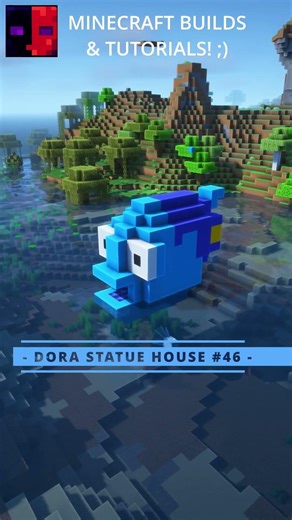 Minecraft: Fish Statue House 🐠 Dory!