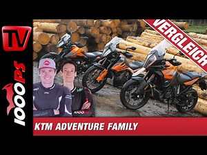 Reiseenduro Vergleich - KTM Adventure 390, 790, 1290 im Überblick