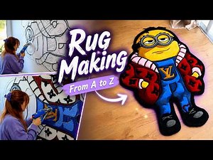Tufting Rug Process From Start to Finish | Full Tutorial & ASMR