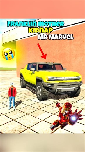 FRANKLIN 😱 MOTHER 🎮 KIDNAP BY 🦹‍♀️ MARVEL IN INDIAN BIKE DRIVING 😡 3D#trending#viralvideo#short#gta