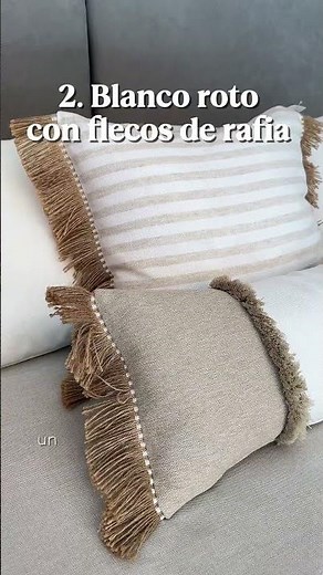4 Combinaciones de cojines decorativos