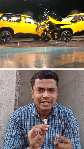 India’s FIRST Car-to-Car Crash Test #tatasierra2025 #tata #shorts