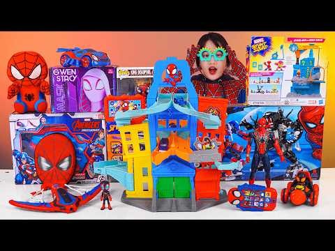 Marvel Spiderman Collection Unboxing Review|LEGO Marvel 10794Hasbro Spidey|Amazing Metals City Track