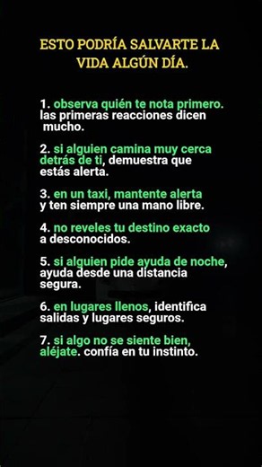 7 REGLAS QUE PODRÍAN SALVARTE LA VIDA #shorts