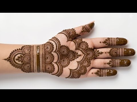 Easy mehndi design full hand | new stylish mehndi | simple mehndi design | mehndi design | mehndi