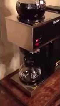 Bunn Coffee Maker Tutorial