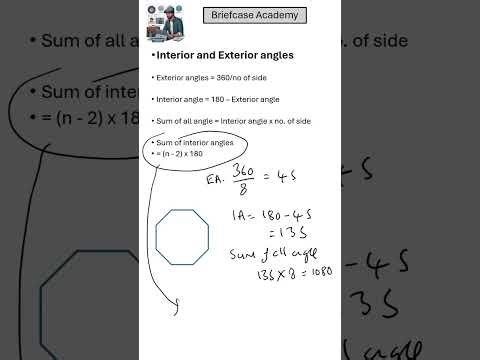 Interior and exterior angles