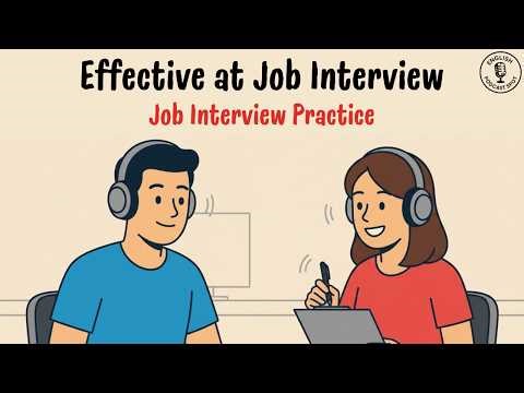 How to be Effective at Job Interview? | English Conversation Practice