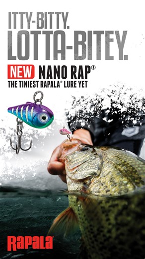 2.7K views · 1.8K reactions | Introducing the NEW Nano Rap® - The tiniest Rapala Lure yet! #rapala #rapalaice #rapalafishing | Rapala | Facebook