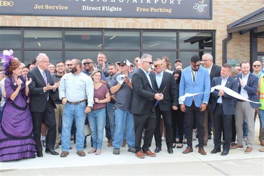 Ribbon cut on Dodge City airport expansion