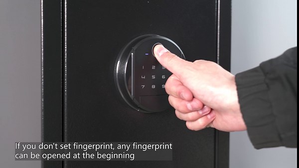 3-4 Secure Rifle Gun Safe, Gun Cabinet for Home Rifle and Pistols with Upgraded Biometric Keypad and LED Light, Quick Access Gun Safes & Cabinets with Removable Shelf and Rifle Racks